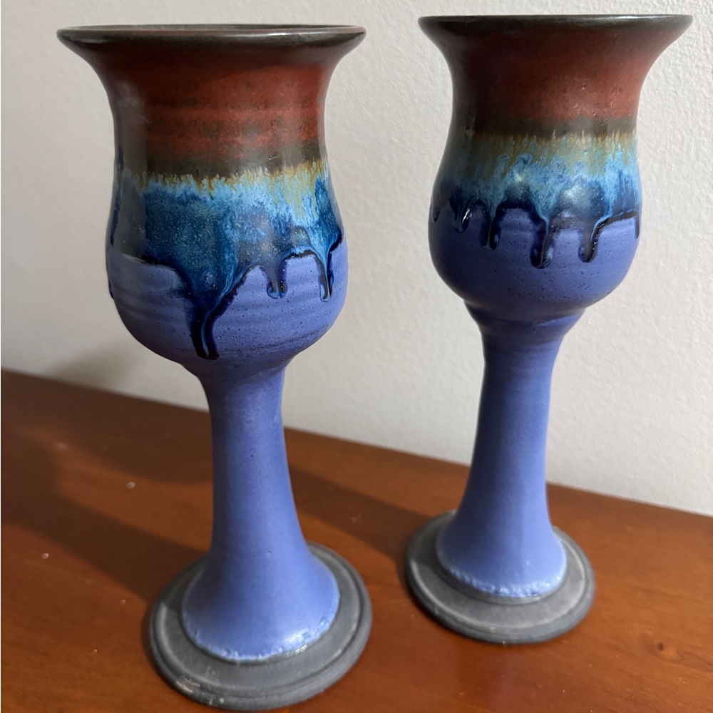 Stoneware goblets - artisan crafted